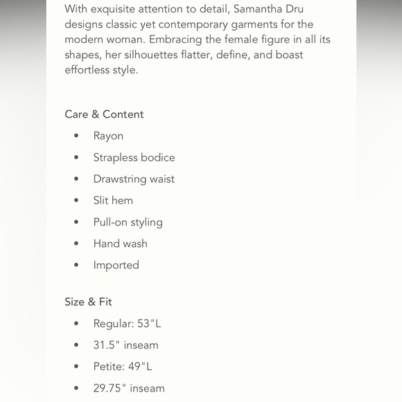 Anthropologie Drew Emerson Strapless Tulip Hem Jumpsuit M - Picture 5 of 10